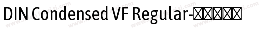 DIN Condensed VF Regular字体转换
